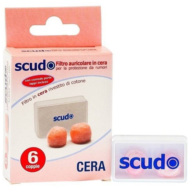 Tappo Auricolare Earplug Scudo In Cera 6 Coppie 12 Pezzi Articolo 7en081