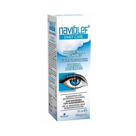 Naviblef Daily Care Schiuma Per Rimozione Secrezioni Oculari Da Palpebre E Ciglia 50 Ml