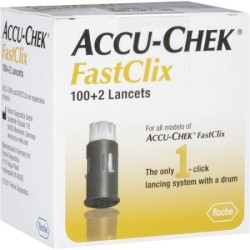 Lancette Pungidito Accu-chek Fastclix 100 + 2 Pezzi