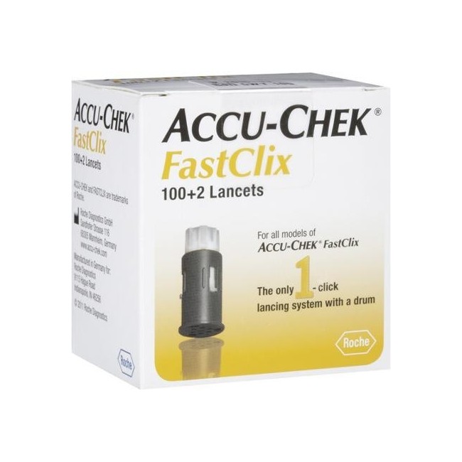 Lancette Pungidito Accu-chek Fastclix 100 + 2 Pezzi