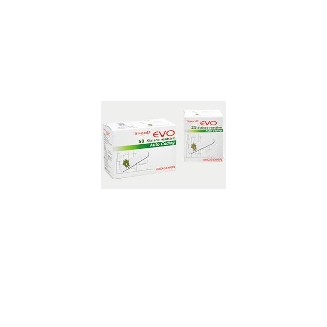 Strisce Misurazione Glicemia Linea D Evo 25 Pezzi