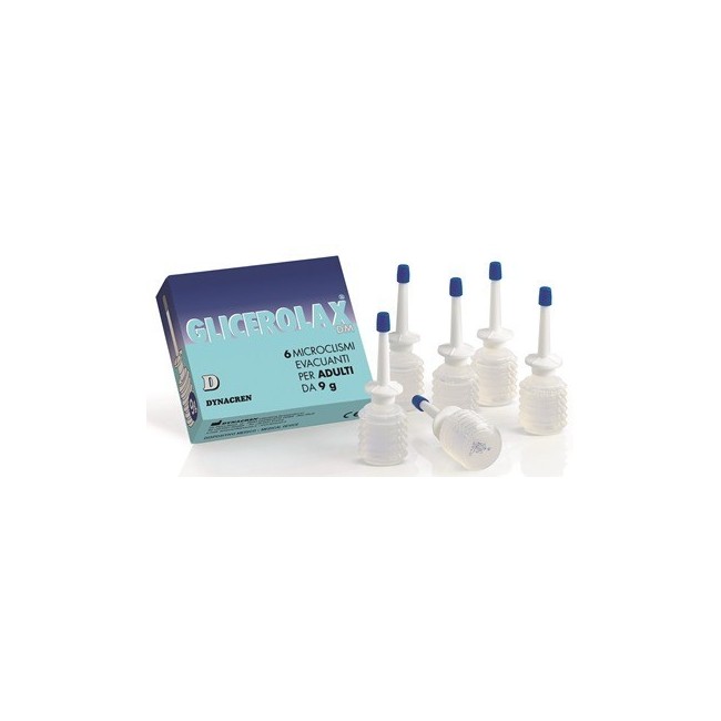 Glicerolax Adulti Microclismi Evacuanti 6 Pezzi X 9 G Contiene Amido Di Riso