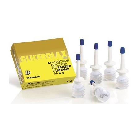 Glicerolax Bambini E Lattanti Microclismi Evacuanti 6 Pezzi X 3 G Contiene Amido Di Riso
