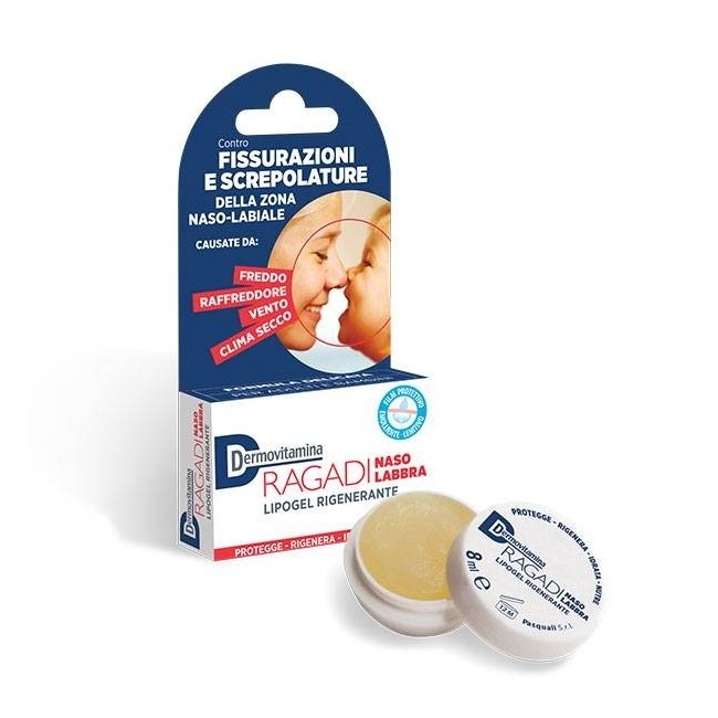 Dermovitamina Ragadi Naso E Labbra Lipogel Rigenerante 8 Ml