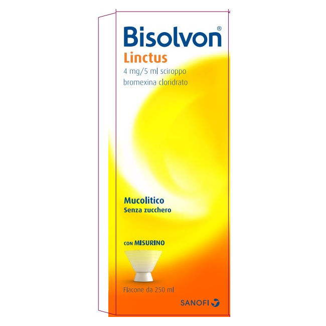 Bisolvon Linctus Sciroppo 250 Ml 4 Mg/5 Ml
