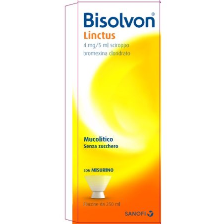 Bisolvon Linctus Sciroppo 250 Ml 4 Mg/5 Ml Bisolvon Linctus Sciroppo 250 Ml 4 Mg/5 Ml