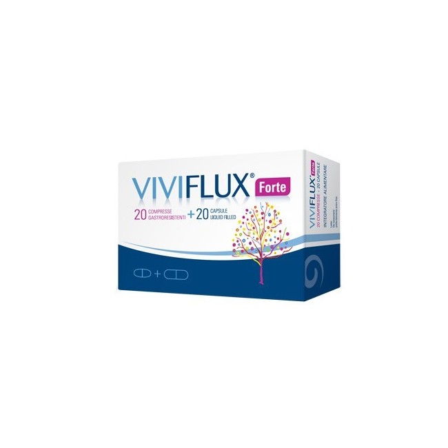 Viviflux Forte 20 Compresse Gastroresistenti + 20 Capsule Liquid Filler Viviflux Forte 20 Compresse Gastroresistenti + 20 Capsule Liquid Filler