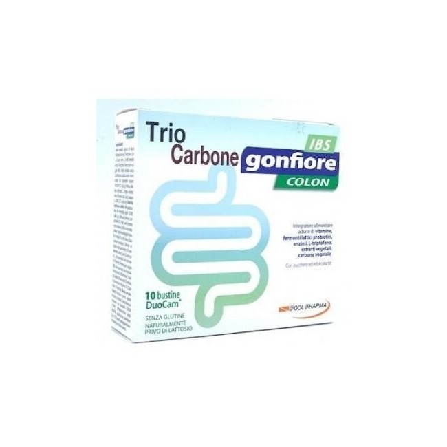 Triocarbone Gonfiore Ibs 10 Buste Duocam Da 2 G + 1,5 G Triocarbone Gonfiore Ibs 10 Buste Duocam Da 2 G + 1,5 G