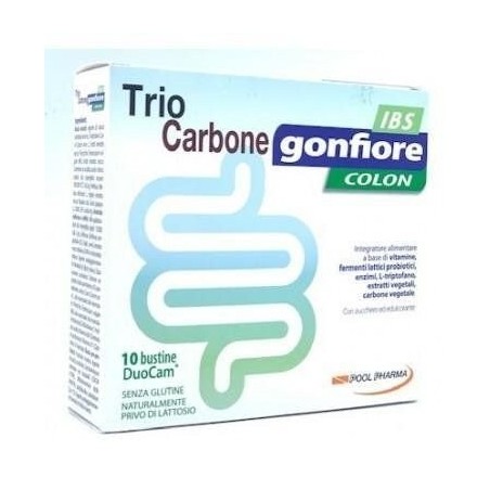 Triocarbone Gonfiore Ibs 10 Buste Duocam Da 2 G + 1,5 G