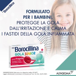 Neoborocillina Gola Junior 15 Pastiglie Gusto Fragola