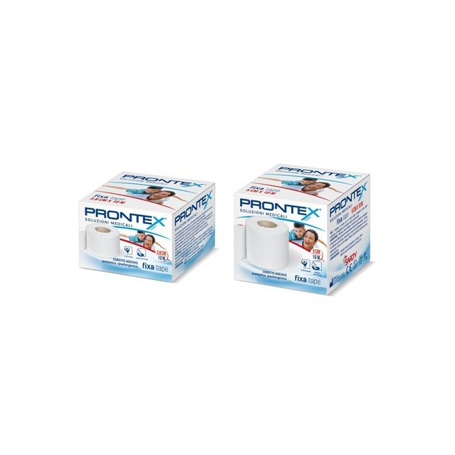Benda In Cotone Prontex Fixa Tape M 10 X 3,8 Cm Bianco