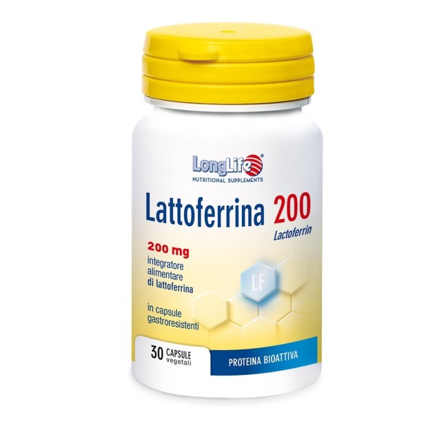 Longlife Lattoferrina200 30 Capsule Vegetali Da 550 Mg Longlife Lattoferrina200 30 Capsule Vegetali Da 550 Mg
