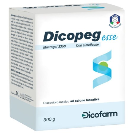 Polimero Inerte Idrosolubile Macrogol 3350 Dicopeg Esse Con Simeticone Per Trattamento Stipsi Polvere 300 G Polimero Inerte Idrosolubile Macrogol 3350 Dicopeg Esse Con Simeticone Per Trattamento Stipsi Polvere 300 G