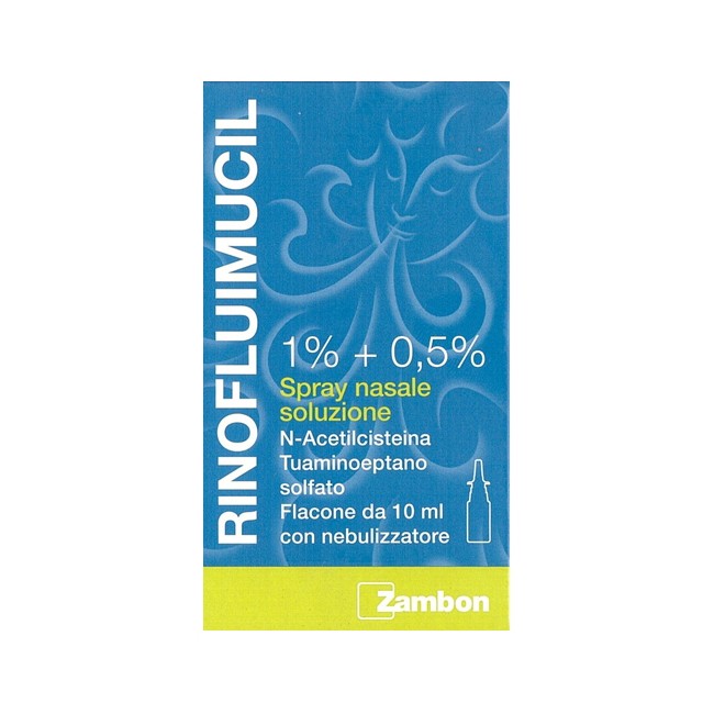 Rinofluimucil Spray Nasale Flaconcino 10 Ml 1% + 0,5%