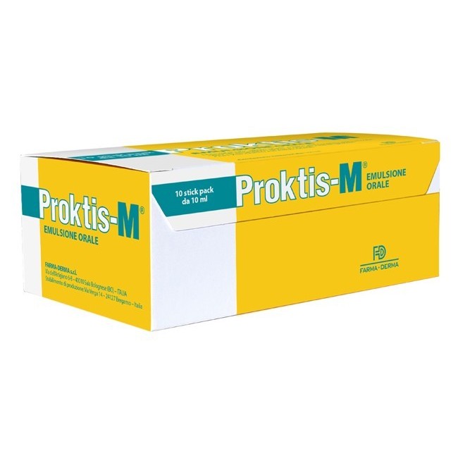 Proktis-m Emulsione Orale 10 Stick Da 10 Ml Proktis-m Emulsione Orale 10 Stick Da 10 Ml