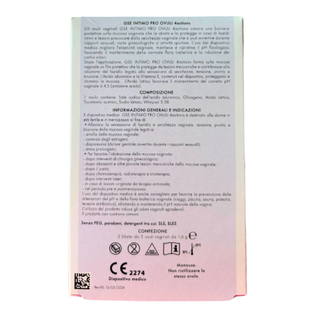 Gse Intimo Proovuli 4 Actions 10 Ovuli Gse Intimo Proovuli 4 Actions 10 Ovuli