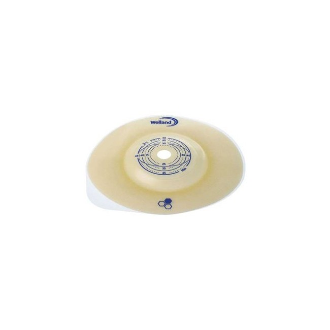 Placca Per Colostomia Convessa Ritagliabile Aurum2 Diametro 13-35 Mm Flangia 55 Mm 5 Pezzi