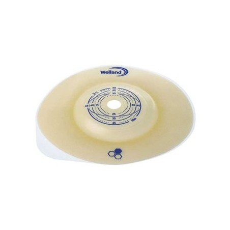 Placca Per Colostomia Convessa Ritagliabile Aurum2 Diametro 13-35 Mm Flangia 55 Mm 5 Pezzi