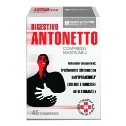 Digestivo Antonetto Acidita' E Reflusso 40 Compresse Masticabili