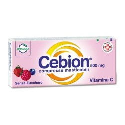 Cebion Masticabile Senza Zucchero Vitamina C 500 Mg 20 Compresse
