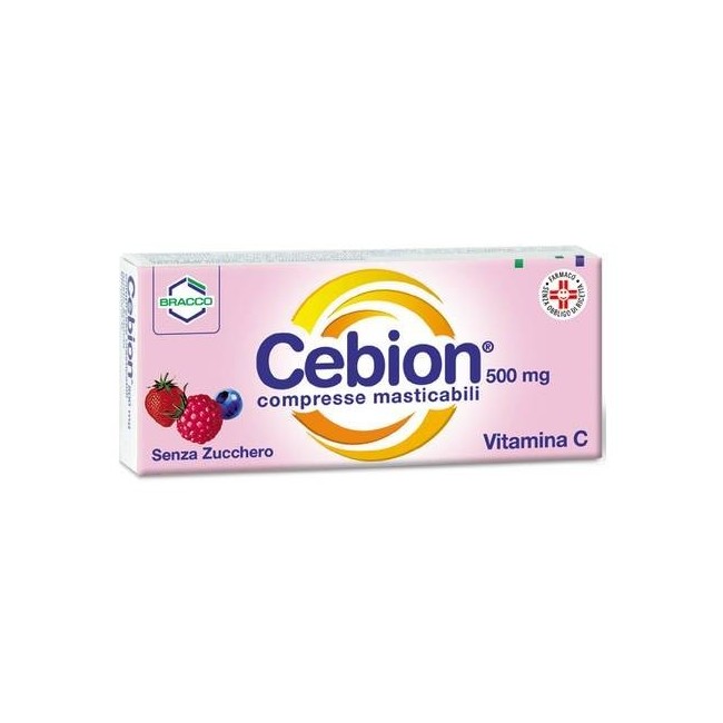 Cebion Masticabile Senza Zucchero Vitamina C 500 Mg 20 Compresse