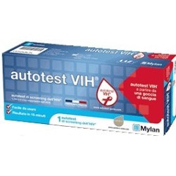 Autotest Vih Screening Dell'hiv Contiene 1 Autotest + Soluzione + Bisturi + Cerotto + Garza + Salvietta Disinfettante