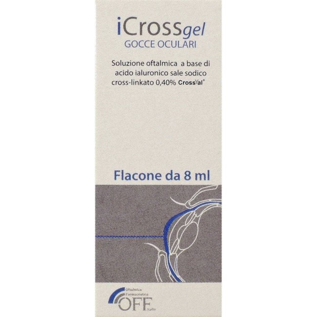 Icross Gel Gocce Oculari Acido Ialuronico Cross-linkato 0,4% 8 Ml