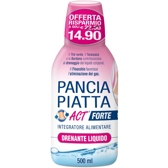 Pancia Piatta Act Forte Drenante Liquido 500 Ml