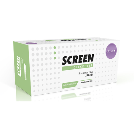 Strep A Antigen Home Test Determinazione Qualitativa Antigeni Streptococco A Da Tampone Faringeo 2 Pezzi