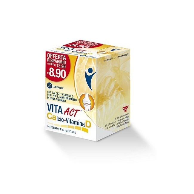 Vita Act Calcio + Vitamina D 60 Compresse