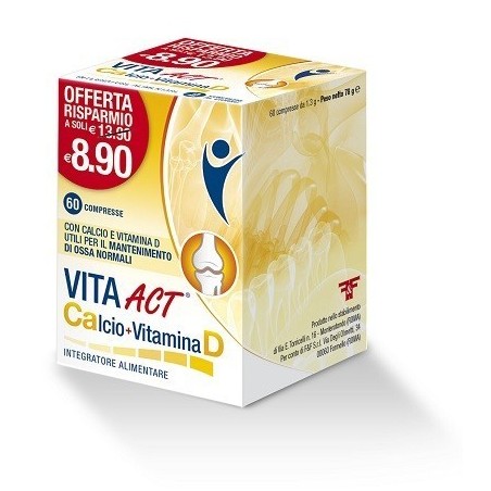 Vita Act Calcio + Vitamina D 60 Compresse