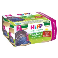 Hipp Bio Omogeneizzato Tacchino 4x80 G
