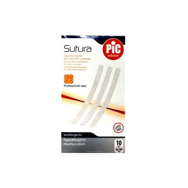 Cerotto Per Sutura Pic Solution 6 X 100 Mm 10 Pezzi