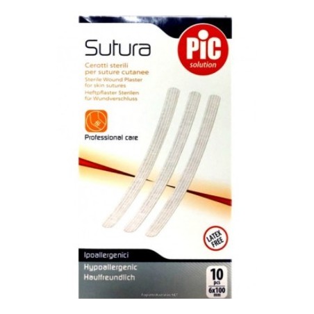 Cerotto Per Sutura Pic Solution 6 X 100 Mm 10 Pezzi