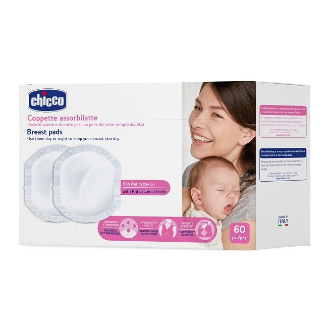 Chicco Coppetta Assorbilatte Antibatterica 60 Pezzi Chicco Coppetta Assorbilatte Antibatterica 60 Pezzi