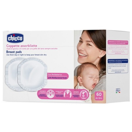 Chicco Coppetta Assorbilatte Antibatterica 60 Pezzi