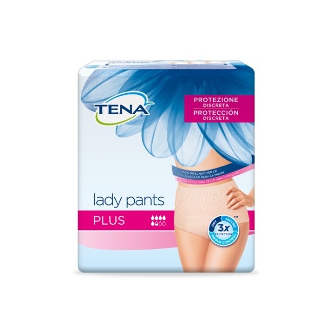 Pannolone A Mutandina Assorbente Tena Silhouette Creme Large 8 Pezzi