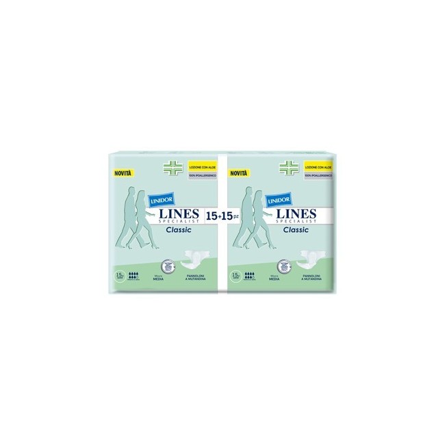 Pannolone A Mutanda Lines Specialist Classic Super Mm 30 Pezzi