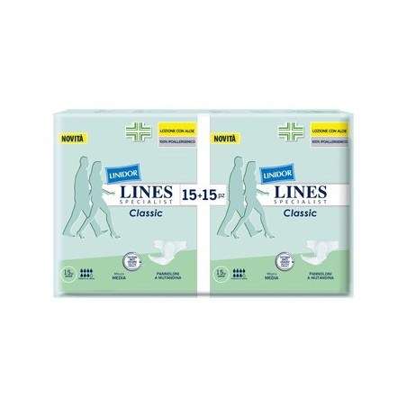 Pannolone A Mutanda Lines Specialist Classic Super Mm 30 Pezzi