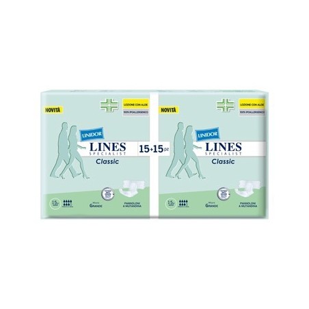 Pannolone A Mutanda Lines Specialist Classic Super Mg 30 Pezzi