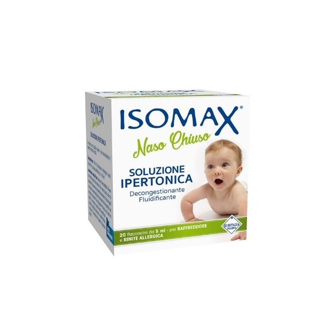 Soluzione Ipertonica Isomax Naso Chiuso 20 Flaconcini Da 5 Ml