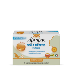 Apropos Gola Defens Pro 20 Pastiglie Arancia Senza Zucchero