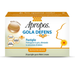 Apropos Gola Defens Pro 20 Pastiglie Miele Limone