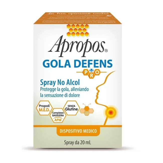Apropos Gola Defens Pro Spray No Alcol 20 Ml
