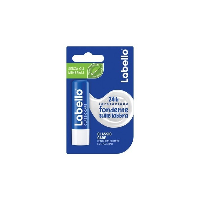 Labello Classic Care Stick 24h Idratazione Fondente Sulle Labbra 5,5 Ml