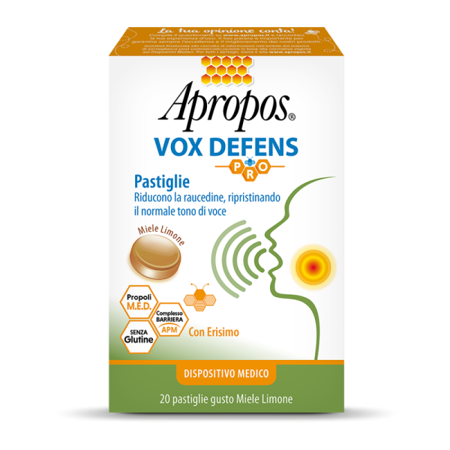 Apropos Vox Defens Pro Miele Limone 20 Pastiglie