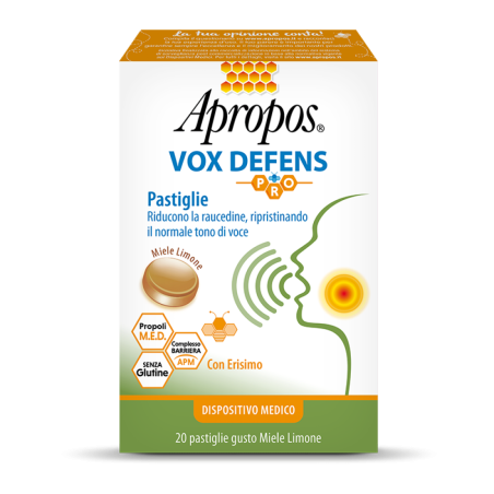 Apropos Vox Defens Pro Miele Limone 20 Pastiglie