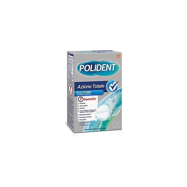 Polident Azione Totale 66 Compresse Pulitore Per Protesi Quotidiano Polident Azione Totale 66 Compresse Pulitore Per Protesi Quotidiano