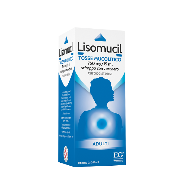 Lisomucil Ad Sciroppo 200 Ml 750 Mg/15 Ml C/zucchero