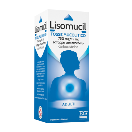 Lisomucil Ad Sciroppo 200 Ml 750 Mg/15 Ml C/zucchero Lisomucil Ad Sciroppo 200 Ml 750 Mg/15 Ml C/zucchero